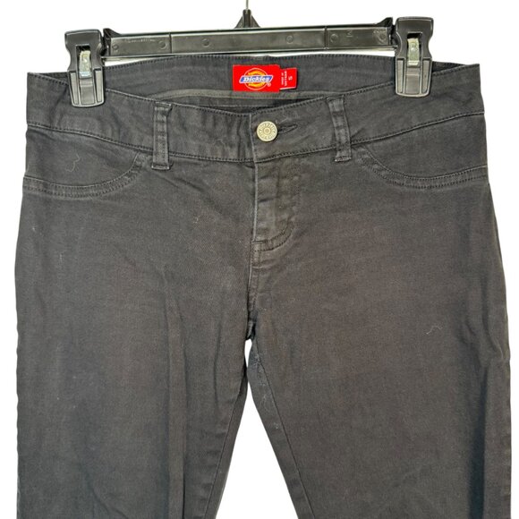Dickies Black Straight Leg Pants Low Rise Punk Emo Grunge Goth Alternative Sz 5 - Picture 2 of 9